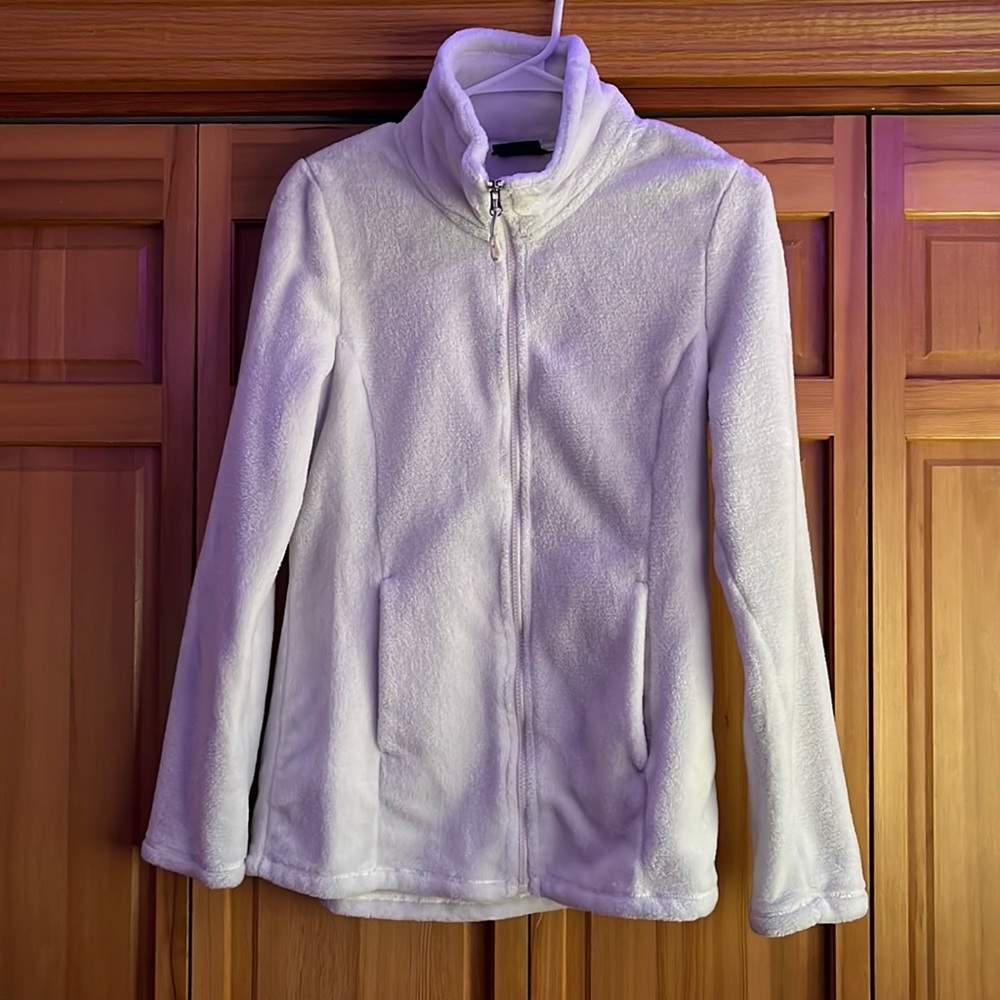 Fuzzy Soft Zip Up Jacket